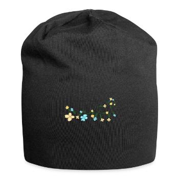 Horse Carriage Flowers Coachman - Jersey Beanie - black - Front
