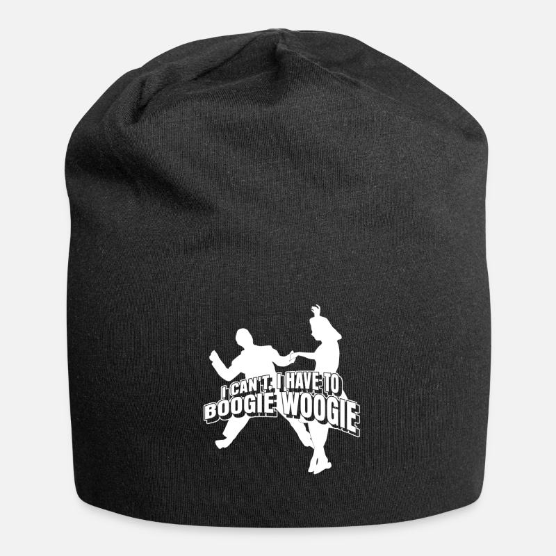 Boogie Woogie Dancing Swing - Jersey Beanie - black