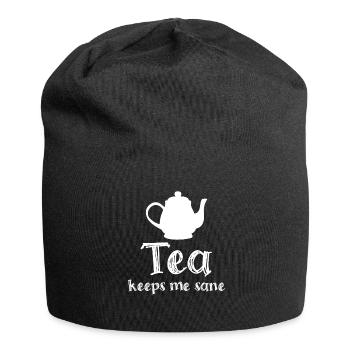 Théière Tasse à thé Sachet de thé - Bonnet en jersey - noir - Devant