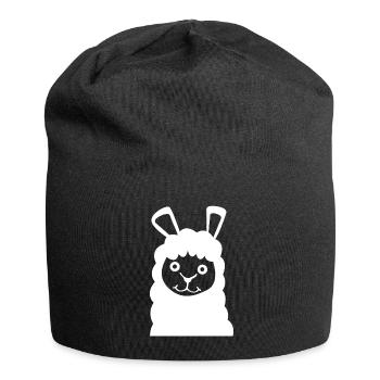 Alpaca funny Alpacas - Jersey-Beanie - Schwarz - Vorne