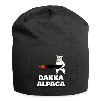 Dakka Alpaca - Jersey-Beanie - Schwarz - Vorne