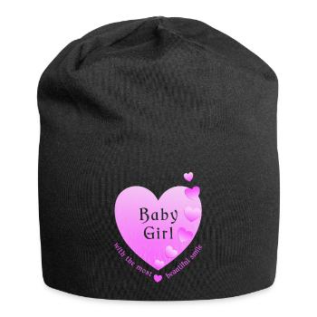 Baby Girl - Jersey Beanie - black - Front