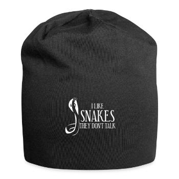 Snakes Joke Snake - Jersey-Beanie - Schwarz - Vorne