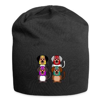 Lucha Libre Dog Dogs Luchador Wrestling - Jersey-Beanie - Schwarz - Vorne