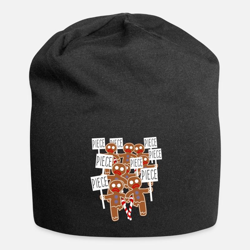 Gingerbread Man Gingerbread Men - Jersey-Beanie - Schwarz