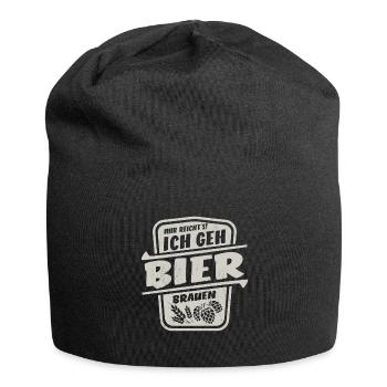 Mir reicht's ich geh Bier brauen - Brauer Spruch - Jersey-Beanie - Schwarz - Vorne