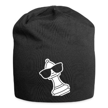Chess Pieces Chess Board - Jersey-Beanie - Schwarz - Vorne