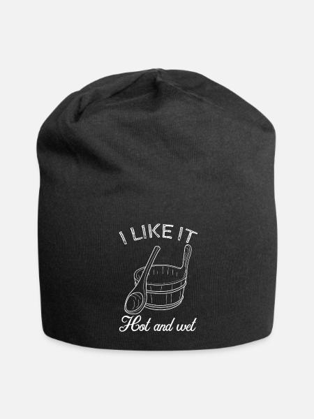 Sauna Saunas Wellness - Jersey-Beanie - sort