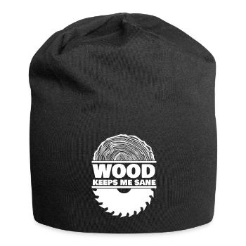Bois de chauffage Bois de bûcheron - Bonnet en jersey - noir - Devant