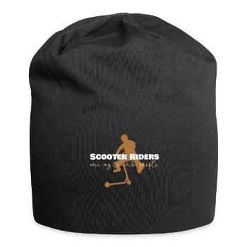 Kick Scooter Scooter Rider Kick Skater Scooter - Jersey Beanie - black - Front