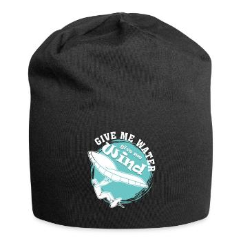 Foilboard Wing Foiling Winging - Jersey-Beanie - Schwarz - Vorne