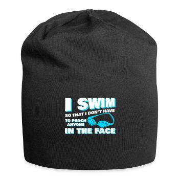 Entraîneur de natation Swimmer Pool - Bonnet en jersey - noir - Devant