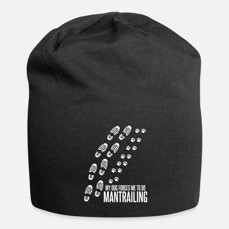 Mantrailing Mantrailer Chiens - Bonnet en jersey - noir