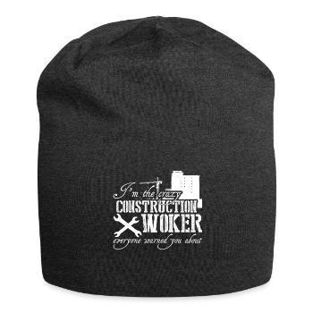 Construction Worker Construction Manager - Jersey Beanie - charcoal grey - Front