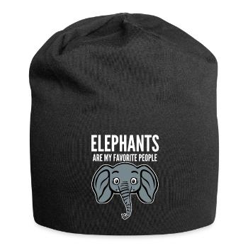 Elephant Elephants - Jersey Beanie - black - Front
