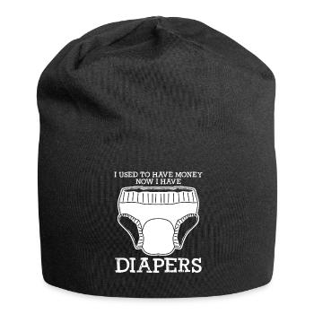 Diapers Baby Babies - Jersey Beanie - black - Front