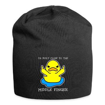 Middle Finger Duck Misanthrope - Jersey-Beanie - Schwarz - Vorne