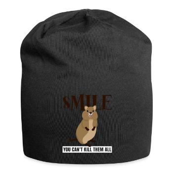 Quokkas Misantrophic Quokka - Jersey Beanie - black - Front