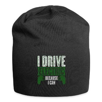 E-Car Electric Vehicle Electric Car - Jersey Beanie - black - Front