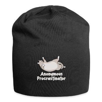 Chats Procrastinateurs Procrastiner Chats - Bonnet en jersey - noir - Devant