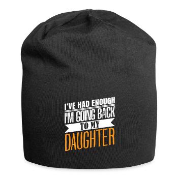 Daughter Daughters Father Dad - Jersey Beanie - black - Front