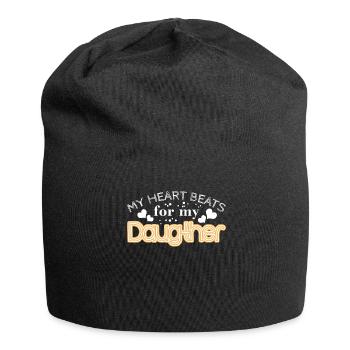 Father Dad Daughter Daughters - Jersey Beanie - black - Front