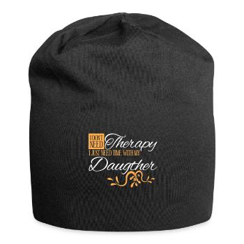 Dad Daughters Father Family Daughter - Jersey Beanie - black - Front