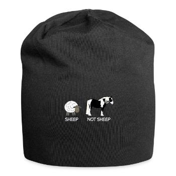 Berger éleveur de moutons et de chevaux - Bonnet en jersey - noir - Devant