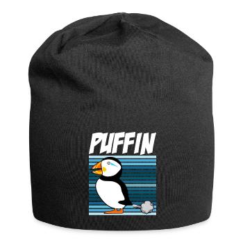 Puffins Farting Puffin - Jersey-Beanie - Schwarz - Vorne