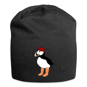 Puffin with Rain Boots Puffins - Jersey-Beanie - Schwarz - Vorne