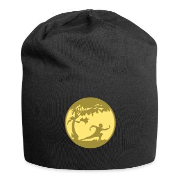 Qigong Karate Thai Chi Chigong Qi Gong - Jersey-Beanie - Schwarz - Vorne