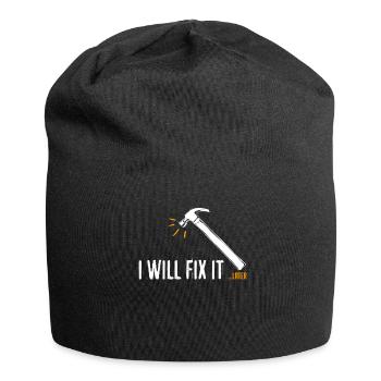 DIY Dad Workshop Craftsman Handyman - Jersey-Beanie - Schwarz - Vorne