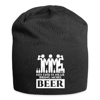 Beer Groom Best Man Groomsmen Bride - Jersey-Beanie - Schwarz - Vorne