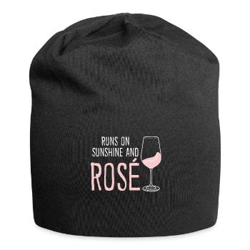Vino Rosé Red Wine Glasses - Jersey-Beanie - Schwarz - Vorne
