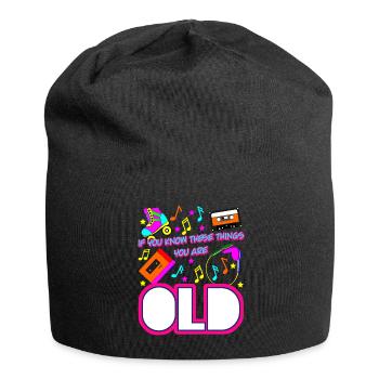 1980 Retro 80s Joke - Jersey Beanie - black - Front