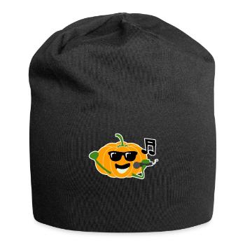 Singing Pumpkin Music Pumpkins - Jersey Beanie - black - Front