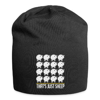 Many Sheep - Jersey Beanie - black - Front