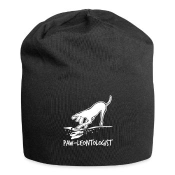 Chiens Dinosaures Chien Dinosaure - Bonnet en jersey - noir - Devant