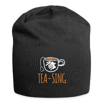 Tea Bag Tea Cup Tea Mug Teapot Teasing - Jersey Beanie - black - Front