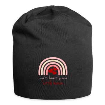 Pregnancy Expecting Pregnant Baby Mother - Jersey Beanie - black - Front
