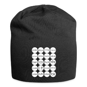 Misanthropist Curse Words Misanthrope - Jersey-Beanie - Schwarz - Vorne