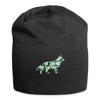 White Shepherd Dog Leash German Shepherd - Jersey Beanie - black - Front