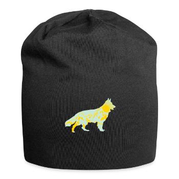 Chien de berger blanc Montagnes Extérieur - Bonnet en jersey - noir - Devant