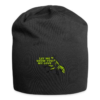 Praying Mantis Love Joke - Jersey-Beanie - Schwarz - Vorne