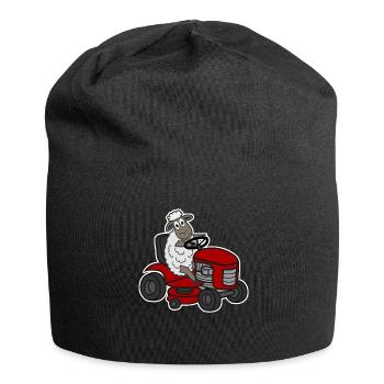 Sheep Lawn Mower Shepherd - Jersey Beanie - black - Front