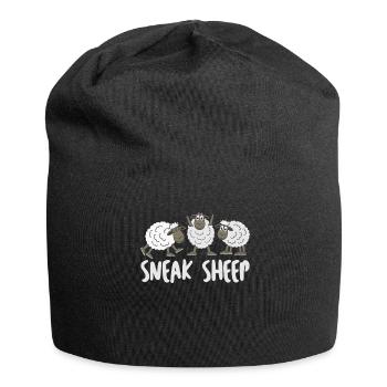 Sheep with Sneakers - Jersey Beanie - black - Front