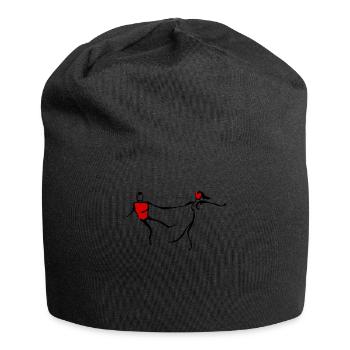 Boogie Woogie Swing Dancer Dancing - Jersey-Beanie - Schwarz - Vorne