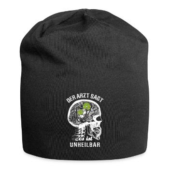 Der Arzt sagt es ist unheilbar - Gin - Jersey-Beanie - Schwarz - Vorne