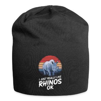 Rhinocéros Rhinocéros - Bonnet en jersey - noir - Devant