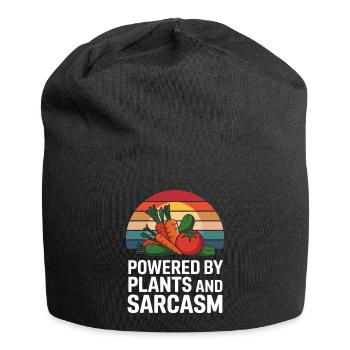 Végétarien Végétalien Végétarien Végétarien - Bonnet en jersey - noir - Devant